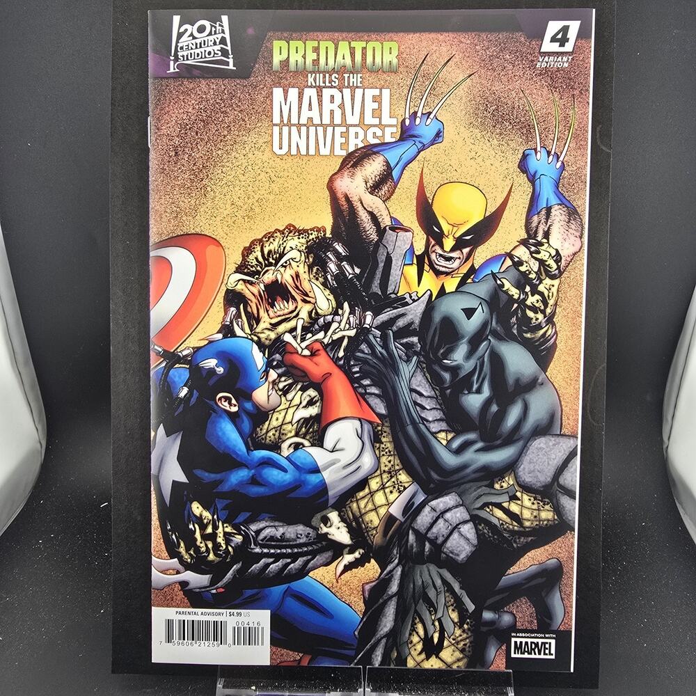 PREDATOR KILLS THE MARVEL UNIVERSE #4 1:25 MIKE MCKONE INCENT VARIANT NM/M 9.8